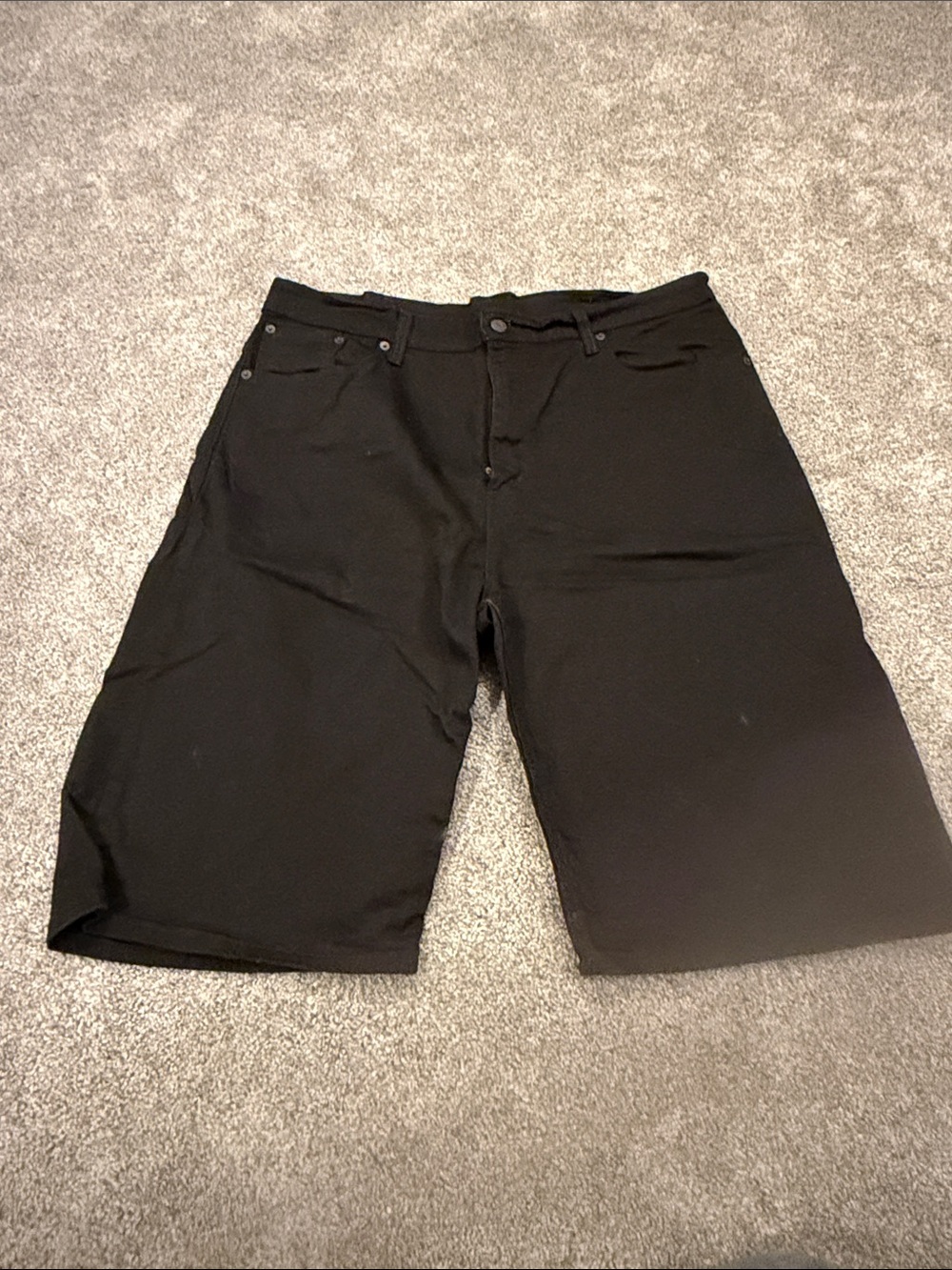 Levi's Men's Black Denim Jean Shorts/Jorts